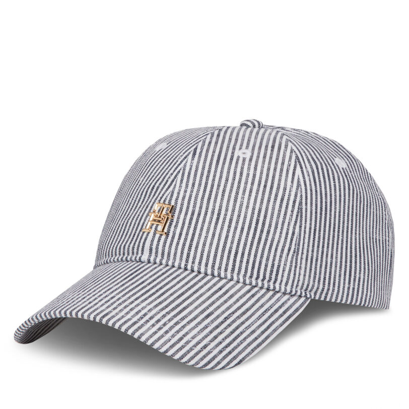 Шапка с козирка Tommy Hilfiger Premiu Beach AW0AW17141 Син цвят на ниска цена