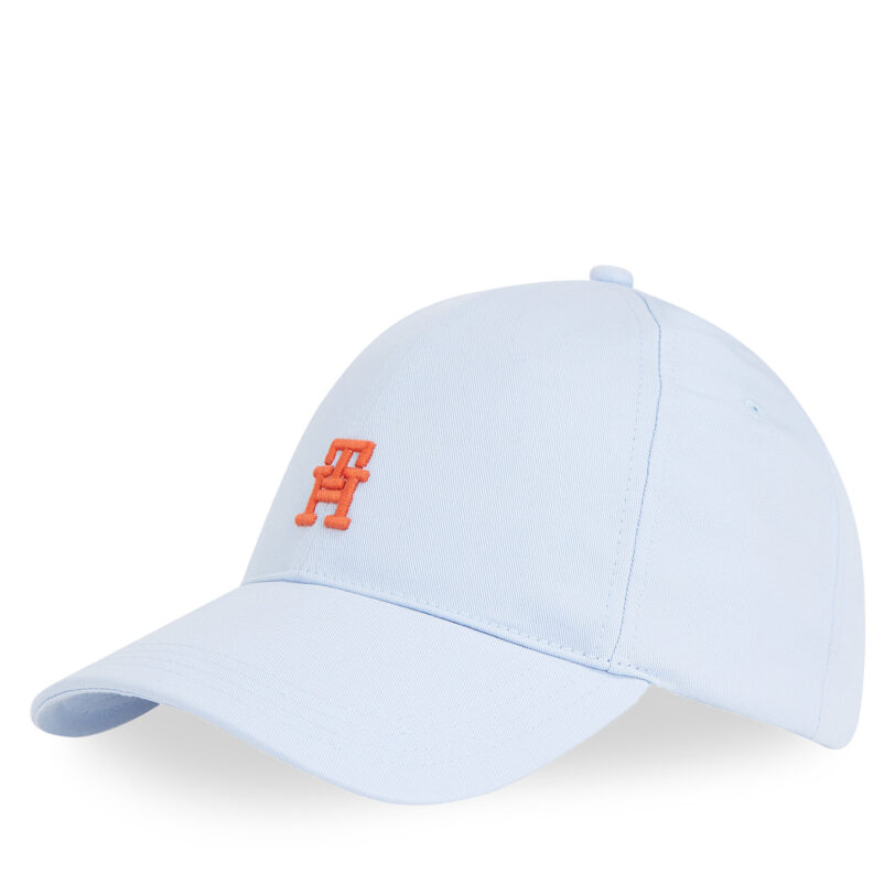 Шапка с козирка Tommy Hilfiger Th Imd Color 6 Panel Cap AM0AM13542 Светлосиньо цвят на ниска цена