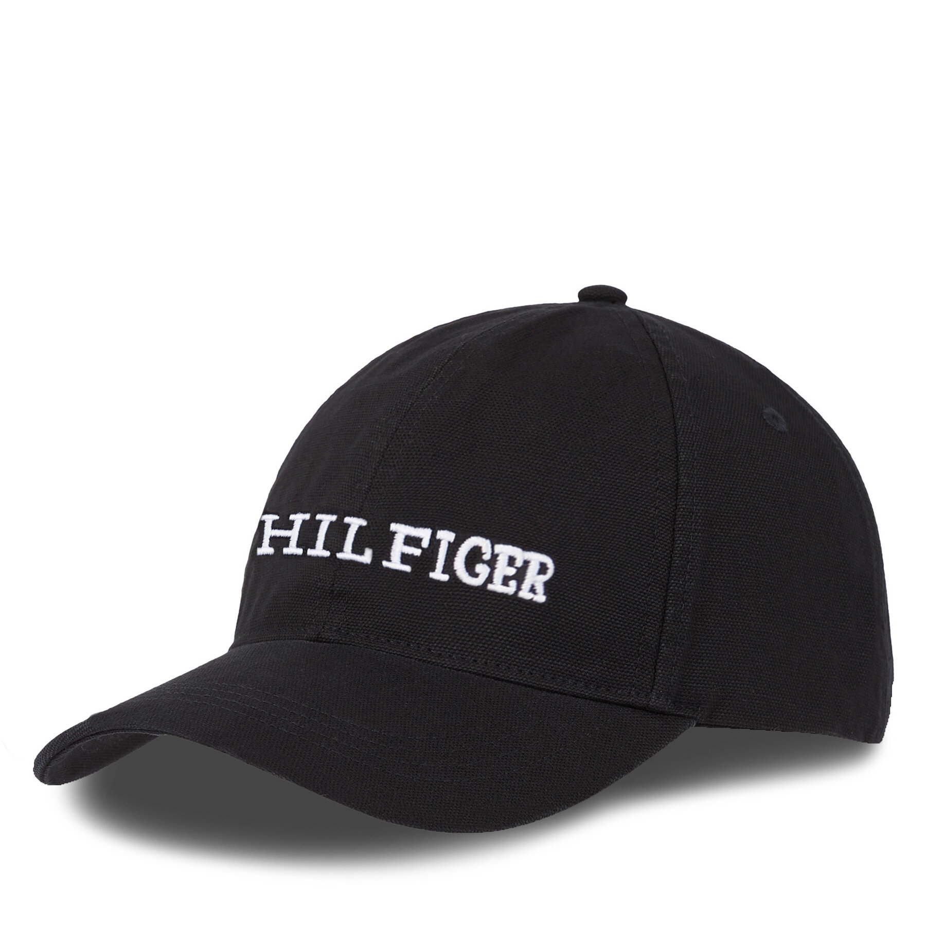 Шапка с козирка Tommy Hilfiger Th Monotype Soft 6 Panel Cap AM0AM12154 Черен цвят на ниска цена