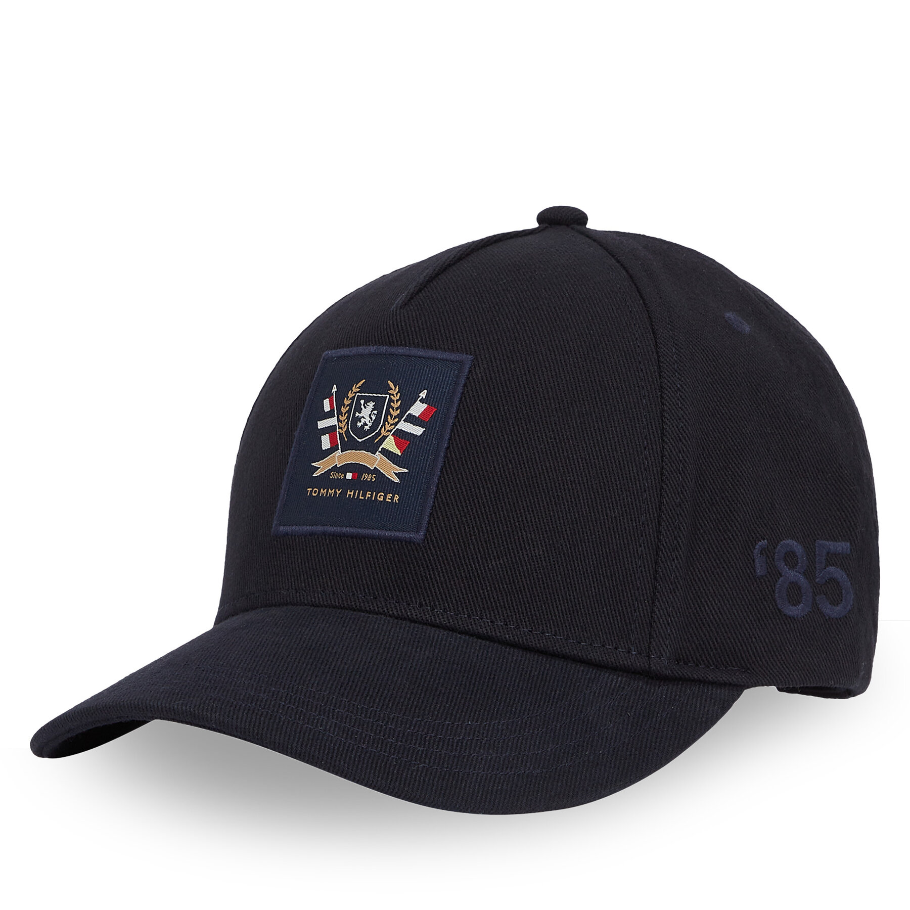 Шапка с козирка Tommy Hilfiger Th Seasonal Preppy Logo Cap AM0AM13161 Тъмносин цвят на ниска цена