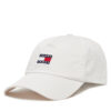 Шапка с козирка Tommy Jeans Heritage Core Cap AM0AM12933 Бял цвят на ниска цена