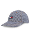 Шапка с козирка Tommy Jeans Tjm Heritage Stripe Cap AM0AM13358 Тъмносин цвят на ниска цена