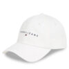 Шапка с козирка Tommy Jeans Tjm Linear Logo Cap AM0AM12958 Бял цвят на ниска цена