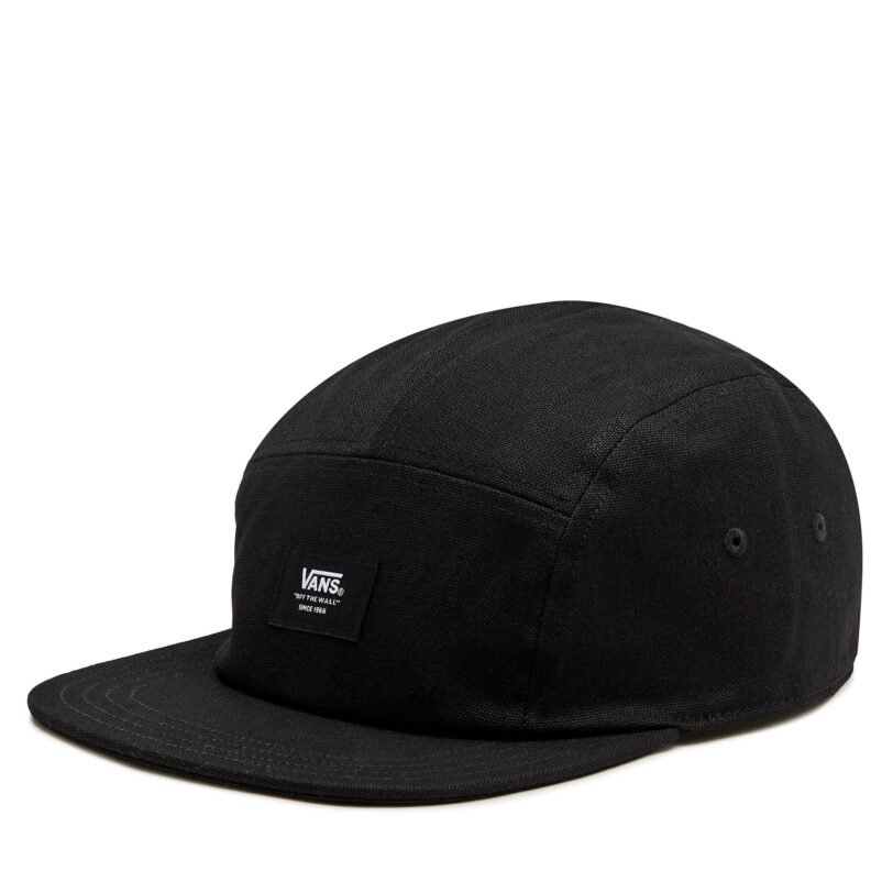 Шапка с козирка Vans Easy Patch Camper VN000GK8BLK1 Черен цвят на ниска цена