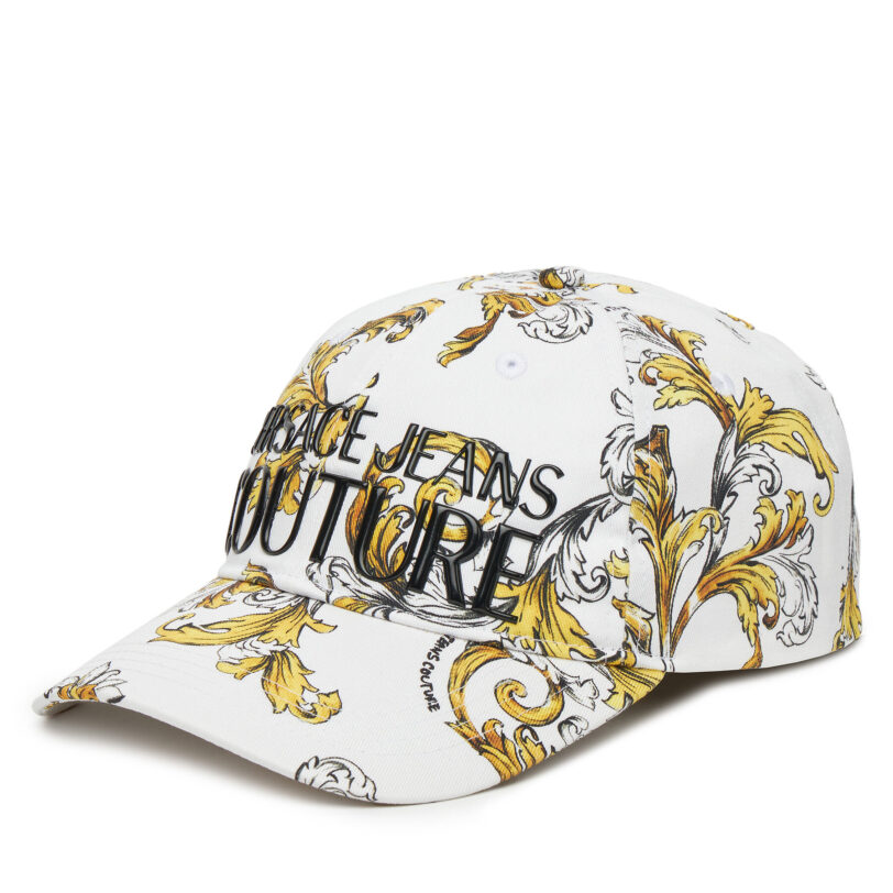 Шапка с козирка Versace Jeans Couture 78VAZK10 Бял цвят на ниска цена