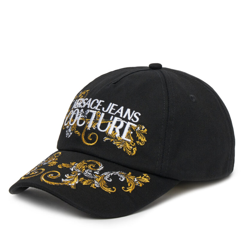 Шапка с козирка Versace Jeans Couture 78VAZK17 Черен цвят на ниска цена