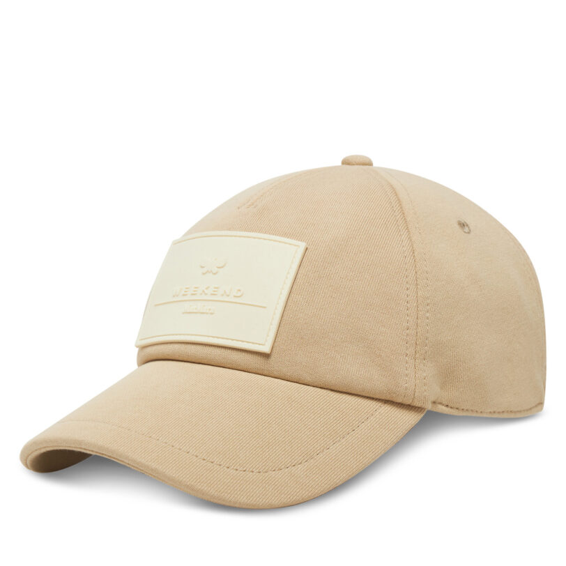Шапка с козирка Weekend Max Mara Alloro 2515571064 Бежов цвят на ниска цена