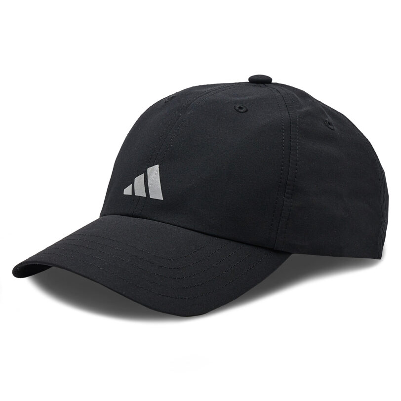 Шапка с козирка adidas Running Essentials AEROREADY Six-Panel Baseball Cap HT6353 Черен цвят на ниска цена