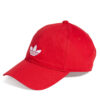 Шапка с козирка adidas adicolor Classic Trefoil JC6026 Червен цвят на ниска цена