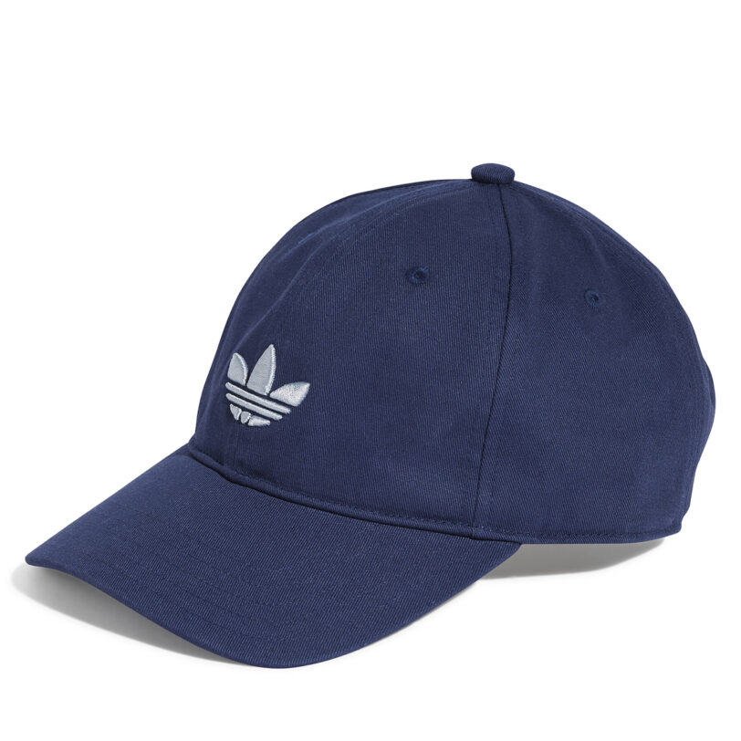 Шапка с козирка adidas adicolor Classic Trefoil JC6030 Тъмносин цвят на ниска цена