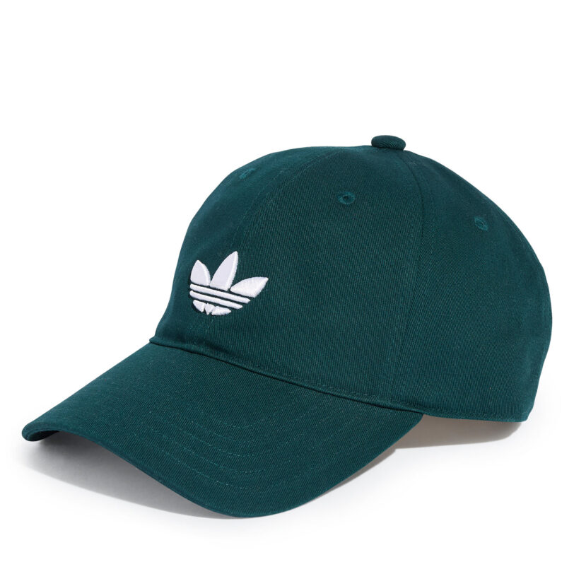 Шапка с козирка adidas adicolor Classic Trefoil JZ4929 Зелен цвят на ниска цена