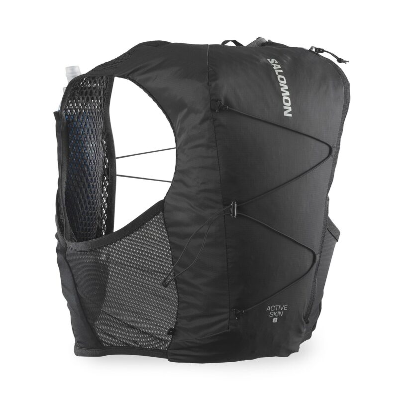 Яке без ръкави за бягане Salomon Active Skin 8 LC2177800 Черен цвят на ниска цена