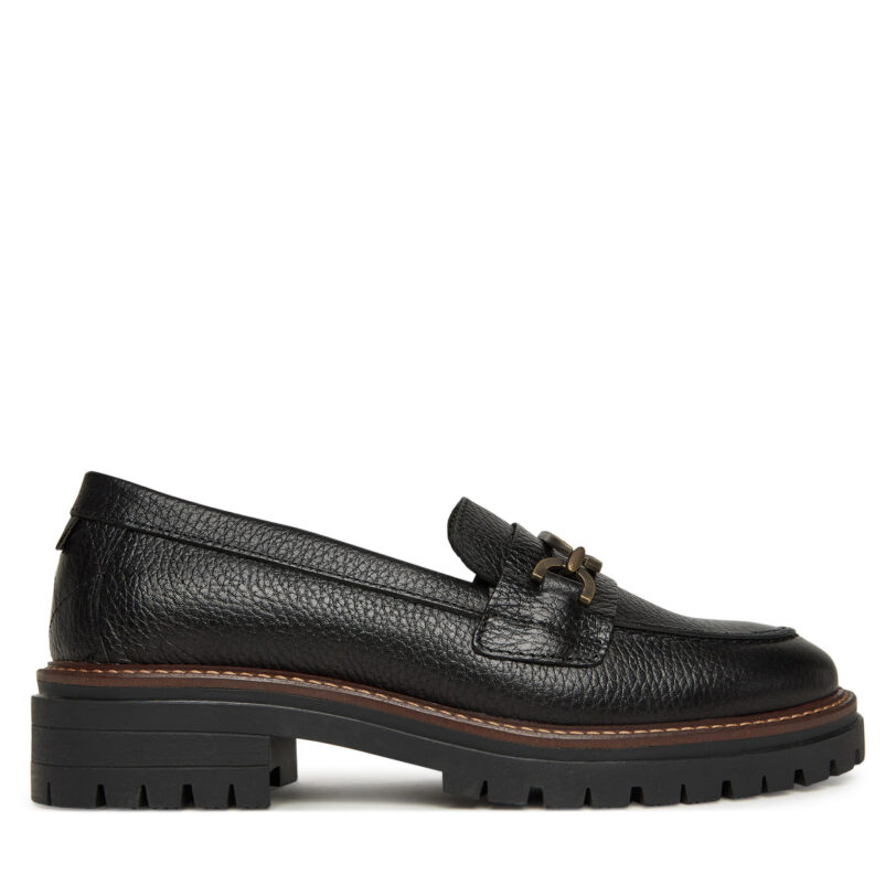 лоуфъри с дебела подметка Barbour Maddie LFO0755BK52 Черен цвят на ниска цена