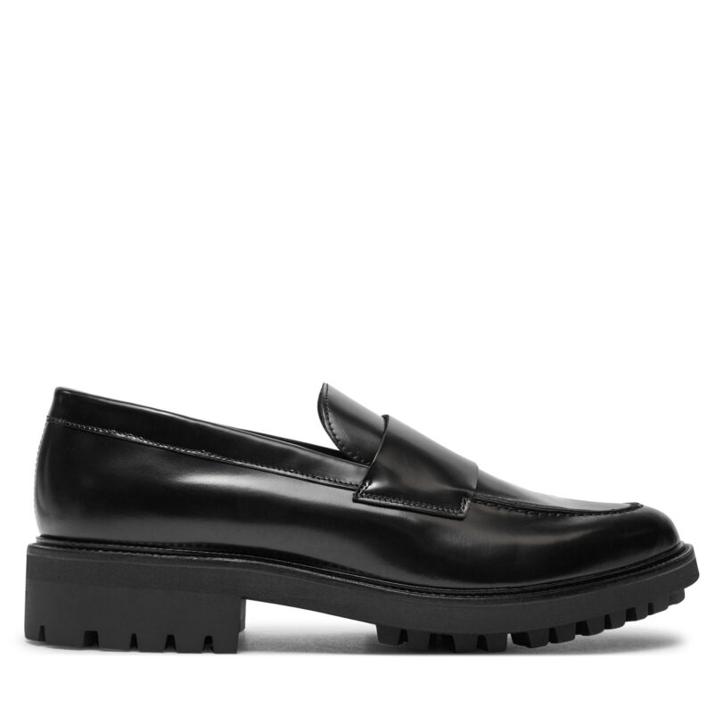 лоуфъри с дебела подметка Calvin Klein Moccasin W/ Band HM0HM01833 Черен цвят на ниска цена