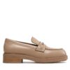 лоуфъри с дебела подметка Calvin Klein Rubber Sole Loafer W/Hw HW0HW01791 Бежов цвят на ниска цена