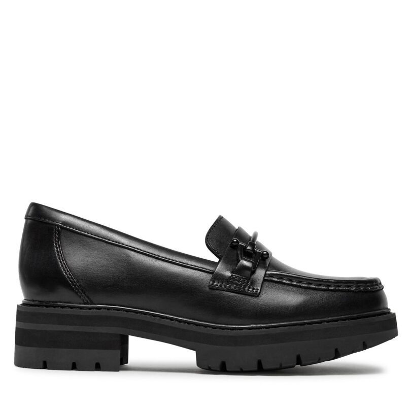 лоуфъри с дебела подметка Clarks Orianna Bit 261748084 Черен цвят на ниска цена