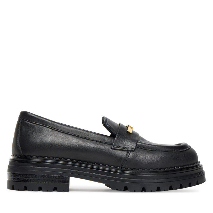 лоуфъри с дебела подметка Elisabetta Franchi Low Cut Shoe F4A4-E0397-1251 Черен цвят на ниска цена