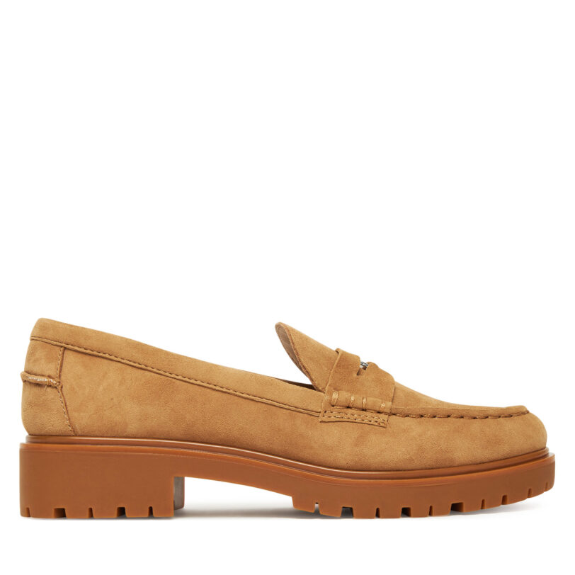 лоуфъри с дебела подметка LAUREN RALPH LAUREN Marli 802974357001 Кафяв цвят на ниска цена