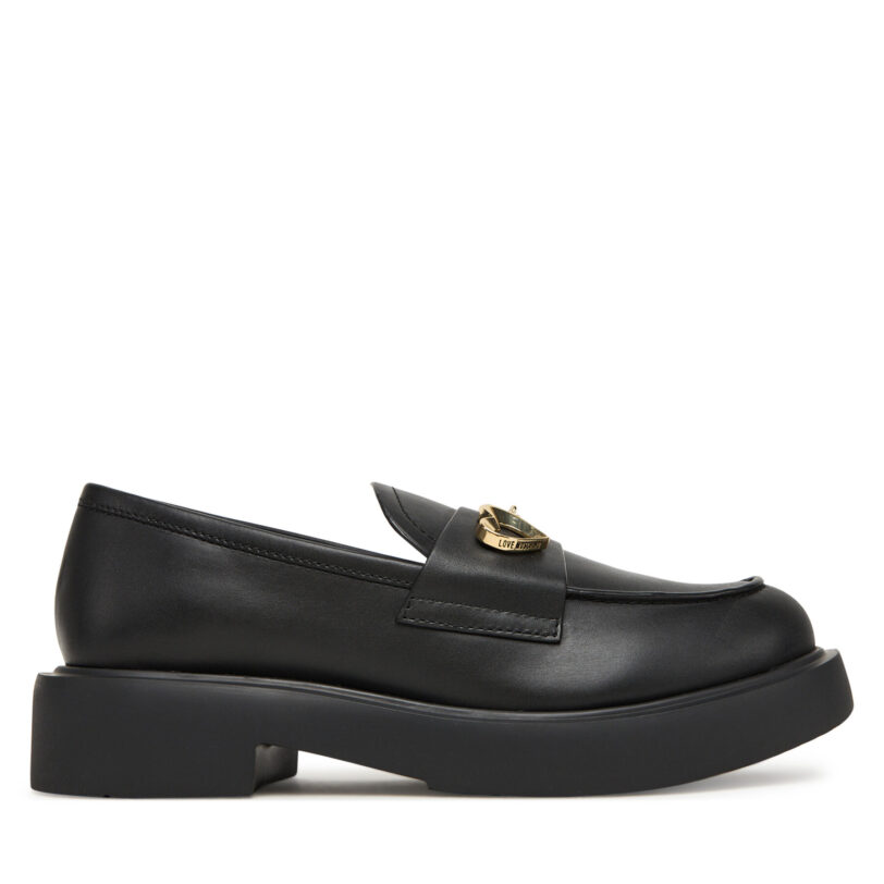 лоуфъри с дебела подметка LOVE MOSCHINO JA10094G1NIA000038 Черен цвят на ниска цена