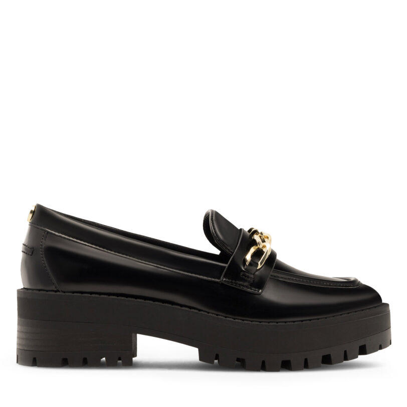 лоуфъри с дебела подметка Nine West NYLA 8123-1 Черен цвят на ниска цена