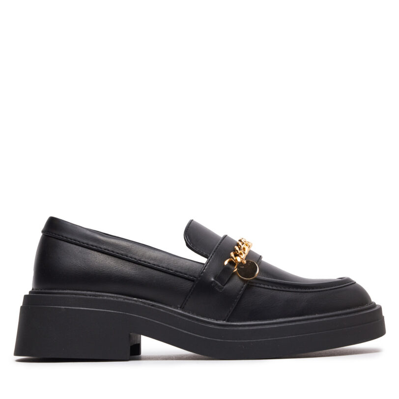 лоуфъри с дебела подметка ONLY Shoes Onllazuli-2 15319630 Черен цвят на ниска цена