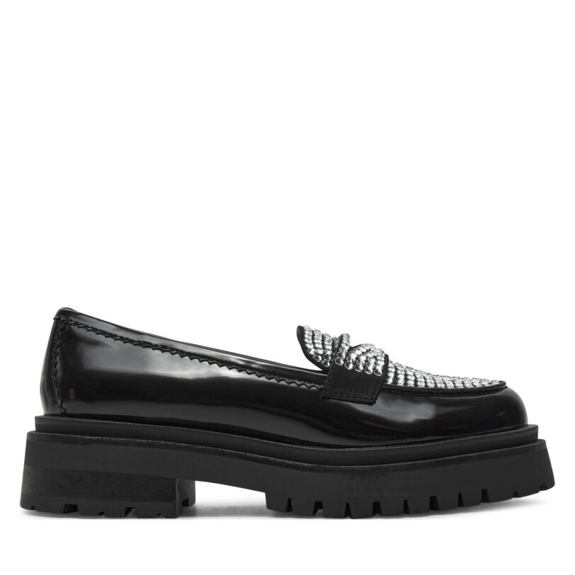 лоуфъри с дебела подметка Steve Madden Longhaul SM11003448 Черен цвят на ниска цена