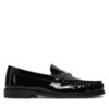 лоуфъри с дебела подметка Tommy Hilfiger Loafer Mit Label-Detail FW0FW08565 Черен цвят на ниска цена