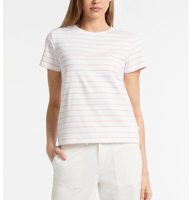 Guess - Раирана тениска с памук GUESS JEANS