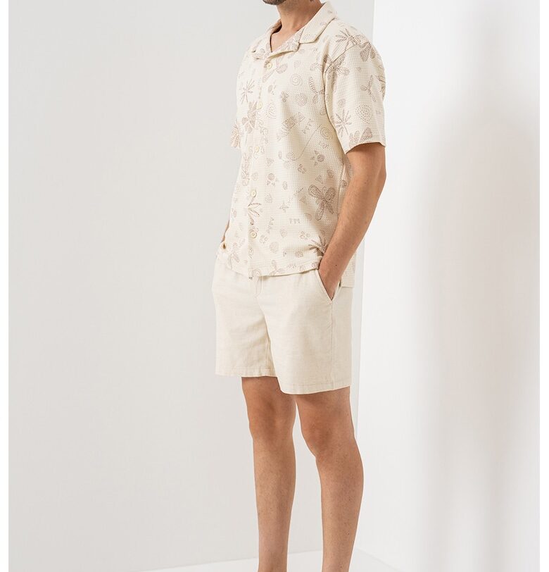 Jack & Jones - Шорти с лен с джобове Only  Sons
