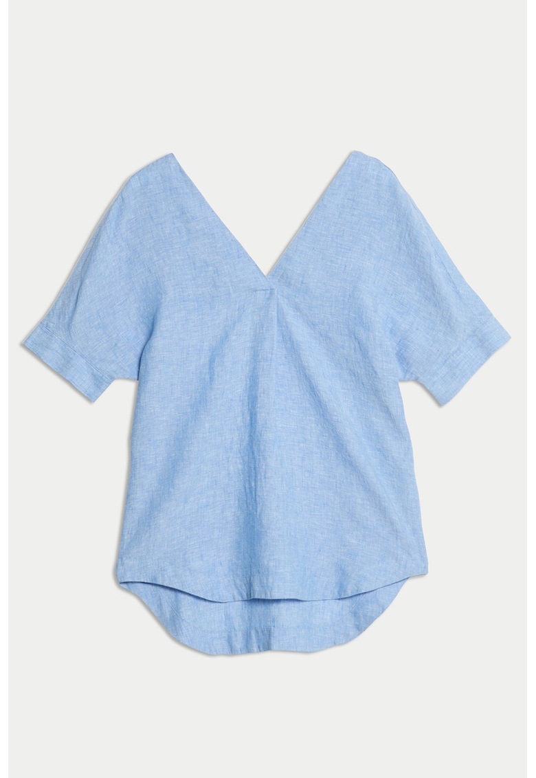 MARKS&SPENCER - Ленена шпиц тениска Marks Spencer