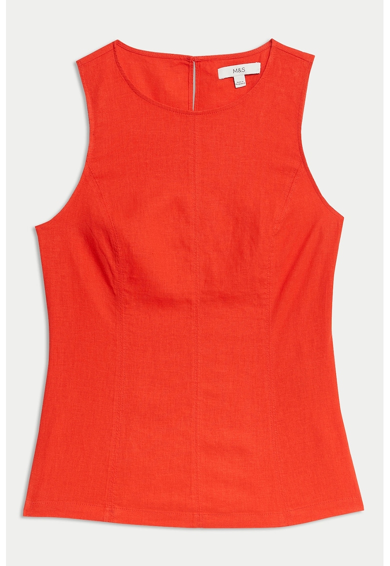 MARKS&SPENCER - Топ с лен - без ръкави Marks Spencer