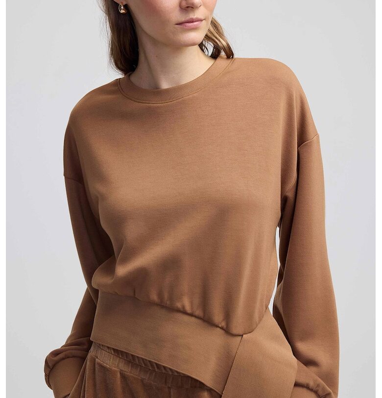 Асиметричен суитшърт с паднали ръкави Ipekyol