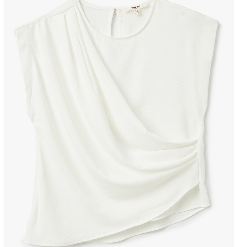Асиметрична блуза с набирания KOTON