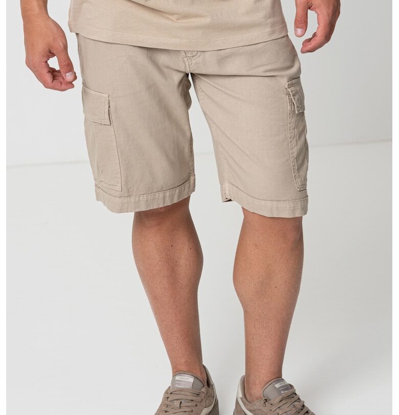 Бермуди от памук и лен GUESS