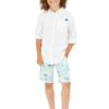 Бермуди с лен и принт GUESS KIDS