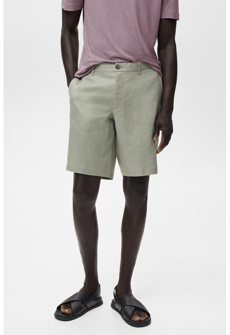 Бермуди чино от лен Mango