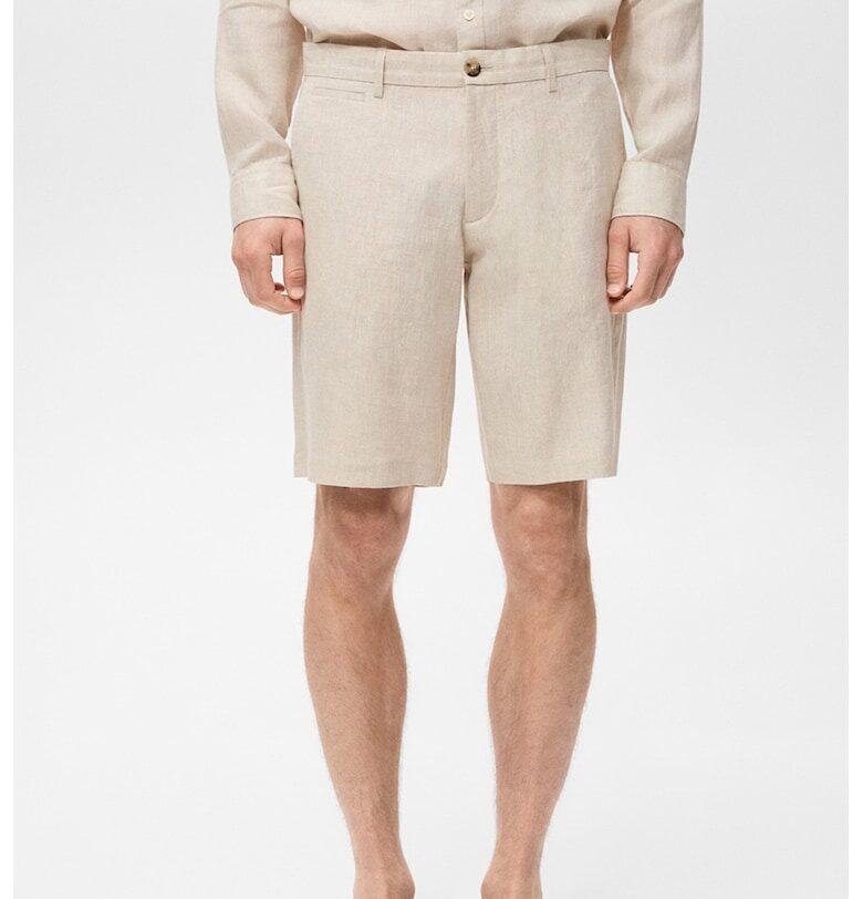 Бермуди чино от лен Mango