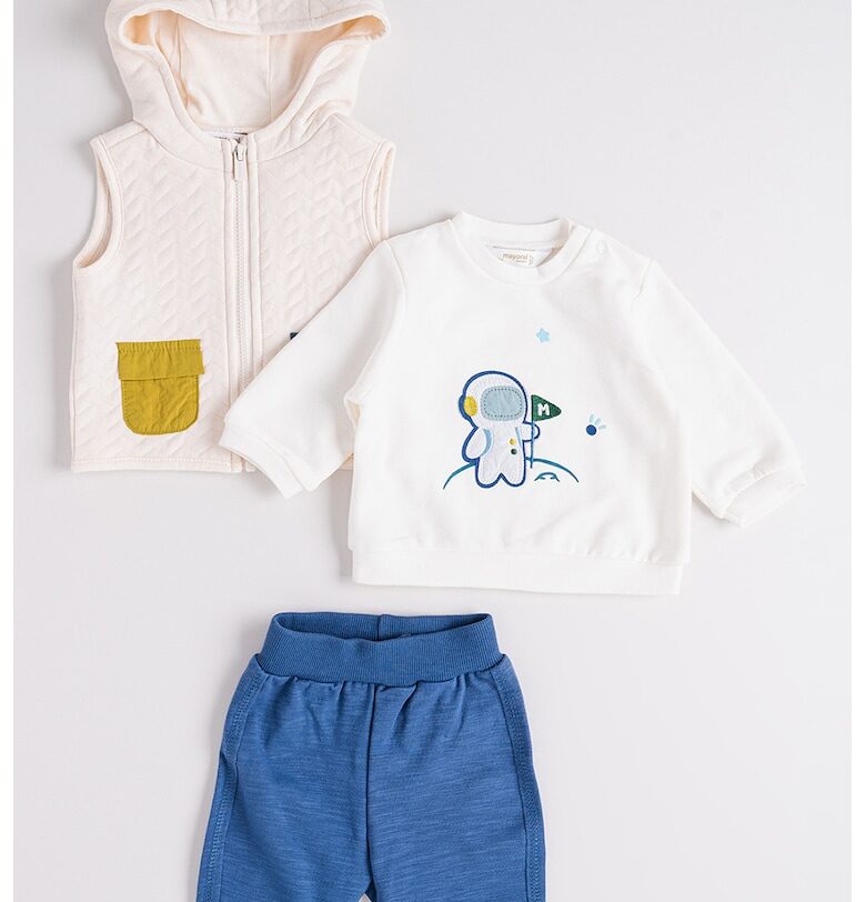 Блуза - елек с качулка и панталон - 3 части Mayoral