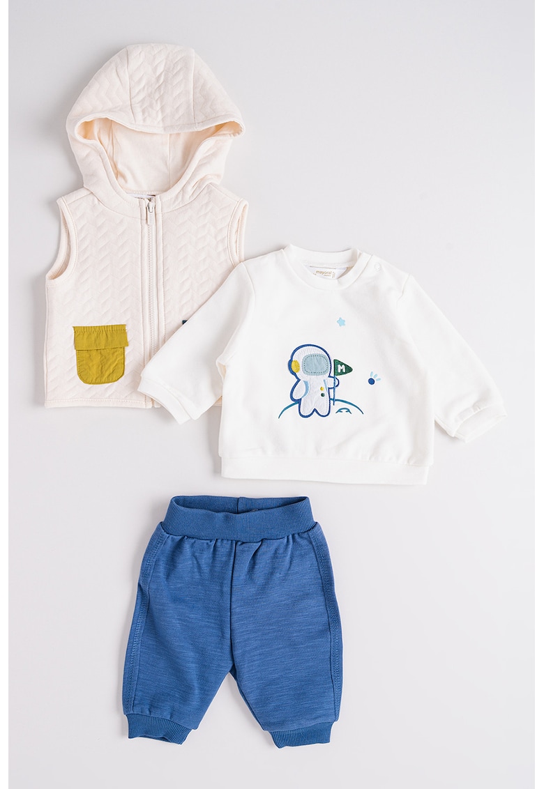 Блуза - елек с качулка и панталон - 3 части Mayoral