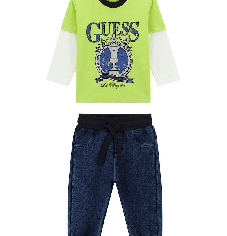 Блуза на лога и дънки - 2 части GUESS KIDS