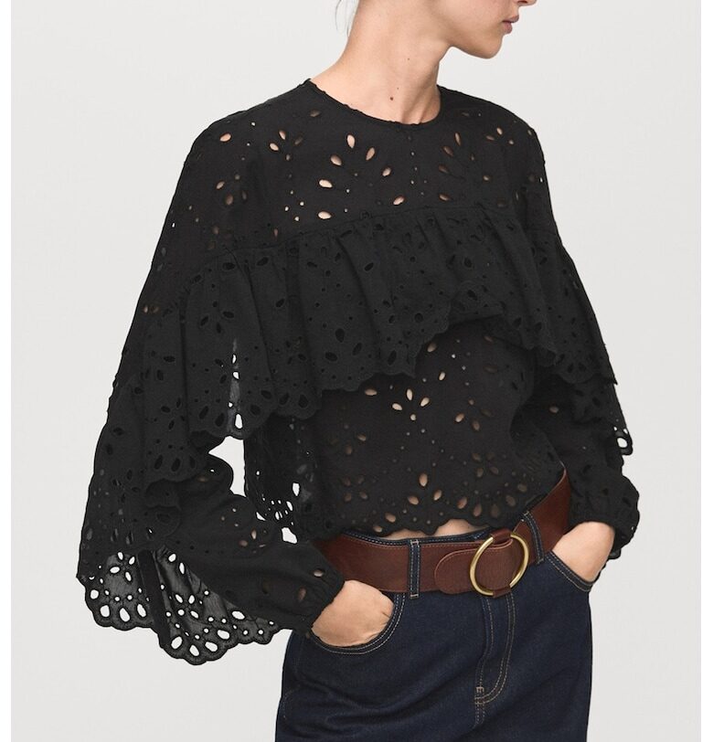 Блуза с ажур Mango