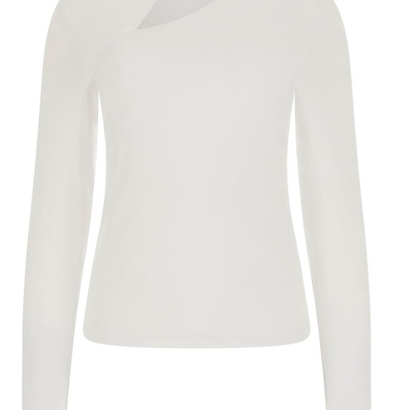 Блуза с асиметрично деколте GUESS