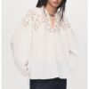 Блуза с бродерии Mango