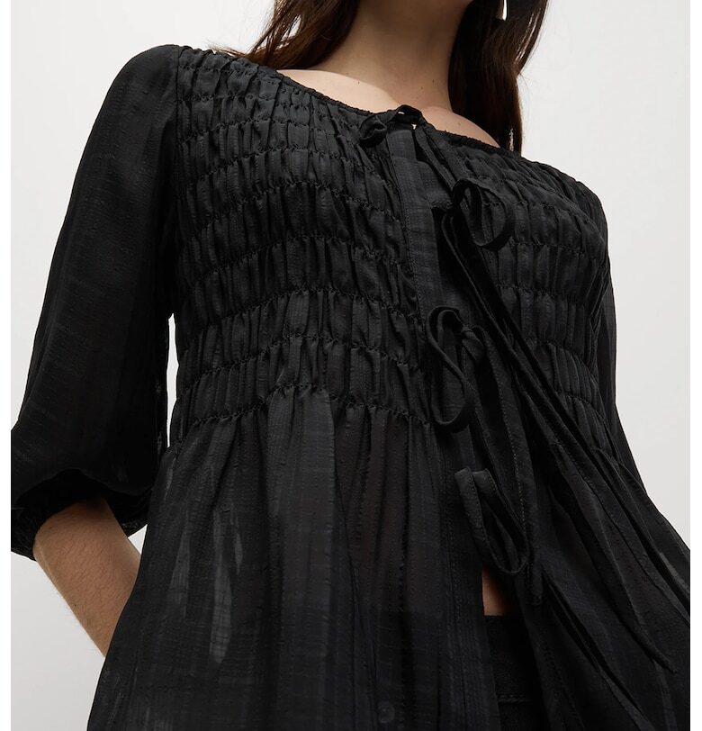 Блуза с еластично набиране Marks  Spencer