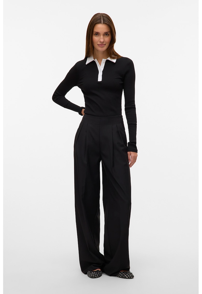 Блуза с контрастна яка Vero Moda