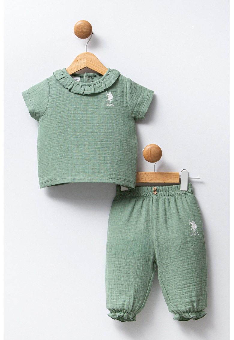 Блуза с къси ръкави и панталон - 2 части US Polo Assn