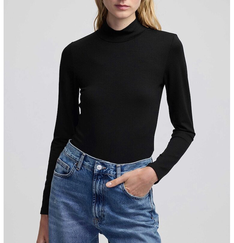 Блуза с лиосел с ниска яка Ipekyol