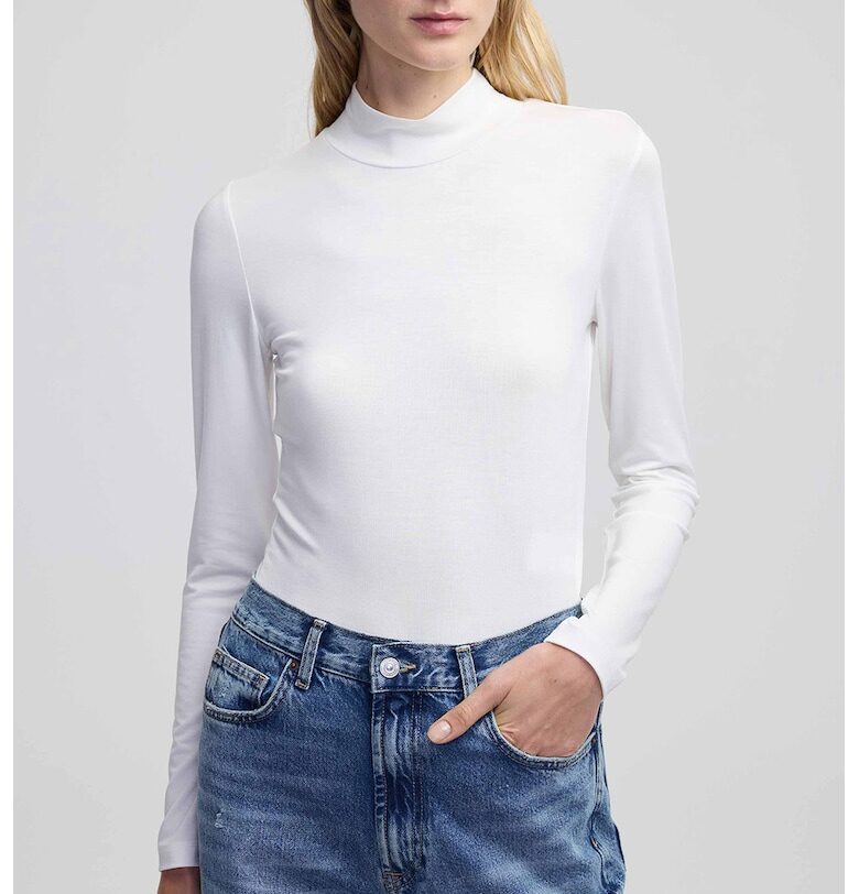 Блуза с лиосел с ниска яка Ipekyol