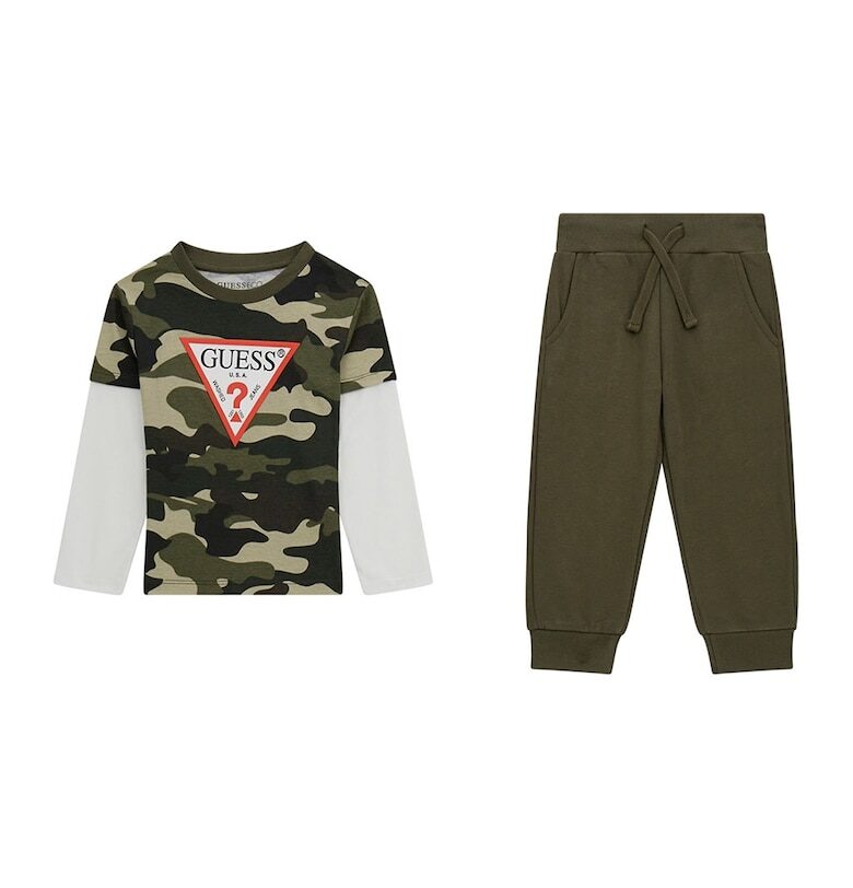 Блуза с лого и спортен панталон - 2 части GUESS KIDS