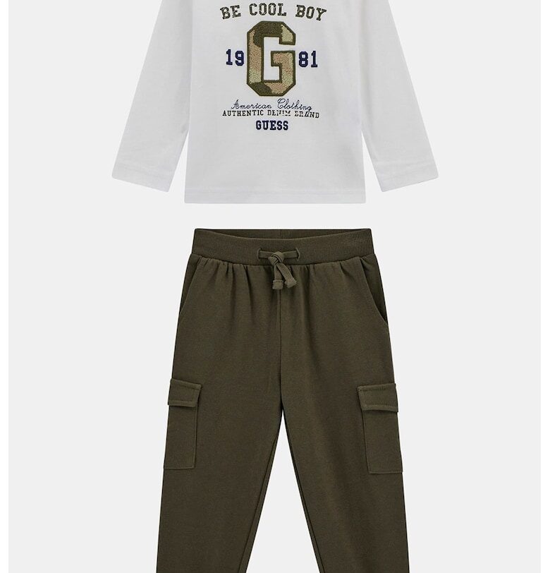 Блуза с овално деколте и карго панталон - 2 части GUESS KIDS